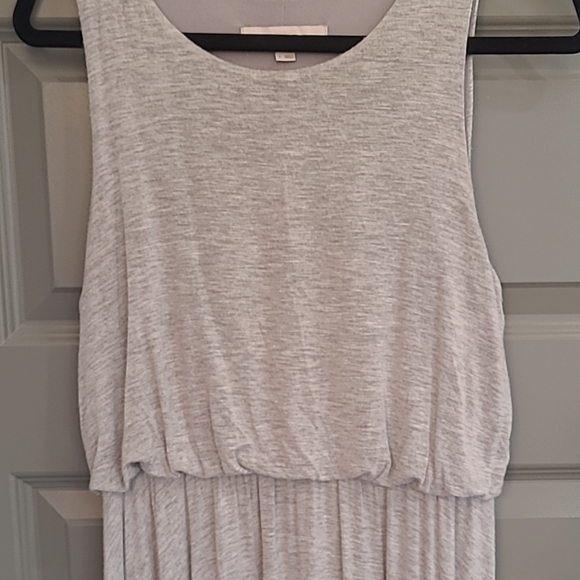 Loft Casual Grey Midi Dress - Picture 4 of 5